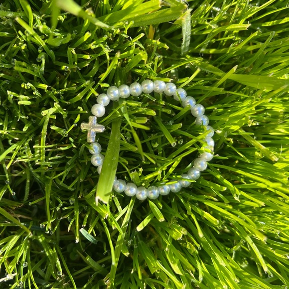 Jewellery Faory Grunge 90s Y2k Pearl Elastic Bead Bracelets ☮️🎧🌿💫 - Picture 7 of 8